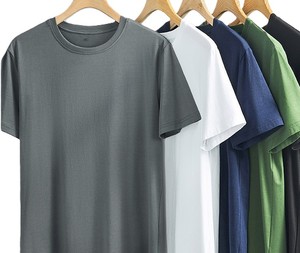 เสื้อยืดแขนสั้นผู้ชายทรงหลวมระบายอากาศดีสำหรับฤดูร้อน ผลิตในบังคลาเทศ ราคาโรงงาน รับปักโลโก้ตามแบบ OEM - Product Image 2