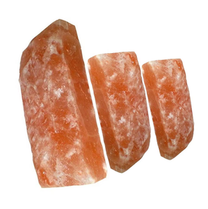 Organic Material Geometric <b>Shape</b> Carved Real Touch Salt Lamp Tile Brick <b>Block</b> 2 X 4 X 8 Inch-Sian Enterprises - Product Image 1