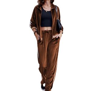 Conjunto Deportivo Sexy de Terciopelo Brillante para Mujer, Ropa Deportiva, Traje de Terciopelo para Mujer - Product Image 5