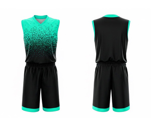 Tenue de basketball de qualité supérieure, entièrement sublimée, vêtements de sport personnalisés en jersey et short en polyester respirant et à séchage rapide pour hommes et femmes - Product Image 4