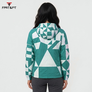 High Street <b>Women</b> Quilted Printed Waterproof Breathable Lightweight High Quality Hot Sale <b>Windbreaker</b> <b>Jacket</b> New Arrival Outdoor - Product Image 2