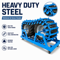Cadenas para Neumáticos OTT para Skidder Forwarder 710/45-22.5, Cadenas de Acero para Uso Forestal, Sistema de Tracción Antideslizante
