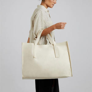 Sac fourre-tout en gros, imprimé, décontracté, vierge, grande capacité, écologique, recyclable, avec design personnalisé, logo sur mesure, épais et rigide pour le shopping - Product Image 1