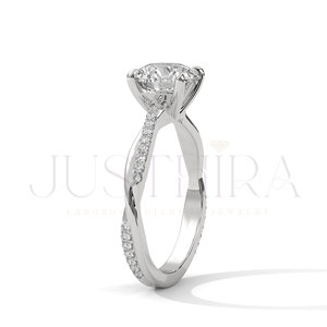 Certified Round Cut Moissanite Diamond <b>Solitaire</b> <b>Ring</b> for Women <b>Silver</b> Gold Rose Gold Options Free Delivery Elegant Fine Jewelry - Product Image 6