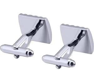 Boutons de manchette pour hommes en gros |   Boutons de manchette en métal personnalisés pour mariage, affaires et tenues formelles, bijoux de mariage en gros - Product Image 4