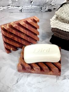 Premium Handmade Bamboo Soap Dish Drain Holes Durable Sustainable Modern Design Natural Color Custom Size Spa Hotels Home Wood - Product Image 2