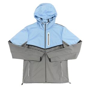 Custom Men's Sportswear Windbreaker Tracksuit New Polyester Activewear Streetwear Reflective Breathable Printed Washed - Product Image 3