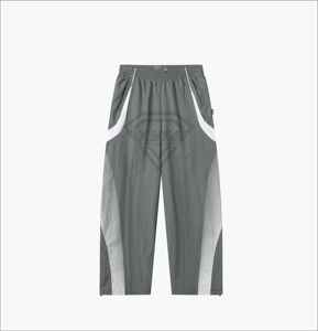 Premium Gray Tracksuit Men Custom Windbreaker Set Contrast Panel Design Sports <b>Jacket</b> Jogger Pants OEM Manufacturer Bulk Sale - Product Image 3