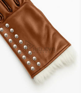 Guantes de Motocicleta de Cuero Reflectantes de Seguridad, Alta Visibilidad para Conducción Nocturna, Equipo de Protección para Carreras, Logotipo Personalizado de Fábrica - Product Image 4