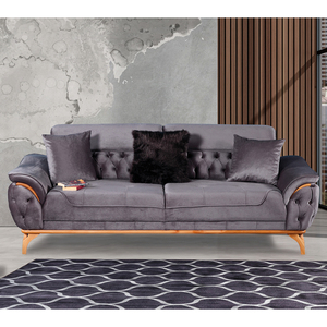 Premium Velvet Chesterfield <b>Sofa</b> Extendable Convertible Classic Tufted Upholstery Modern Luxury Living Room Office Hotel - Product Image 1