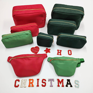 Riñonera de regalo de Navidad: Bolsas de cintura cruzadas de nailon multicolor resistentes al agua para hombres, mujeres y niños - Product Image 3