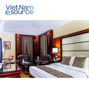 Conception complète du projet Days Inn CaseGoods Ensemble de chambre d'hôtel personnalisé en usine Cadre de lit King Ensembles de chambre d'hôtel Vietnam Source - Product Image 3