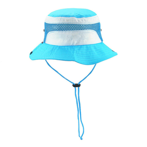 Chapeau de soleil unisexe pour l'extérieur, respirant, en maille, type Boonie, UPF50+, à large bord, pour la pêche et la randonnée, avec sangle de menton réglable, vente en gros - Product Image 1