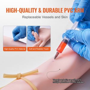 Kit Braccio Simulato per Pratica IV con Borsa per il Trasporto, Kit per Pratica di Flebotomia per Addestramento alla Puntura Endovenosa, Scienza Medica - Product Image 4