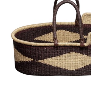 Supply modern geometric diamond high wall seagrass <b>changing</b> <b>basket</b> with rattan <b>changing</b> kid <b>basket</b> featuring double straps - Product Image 4