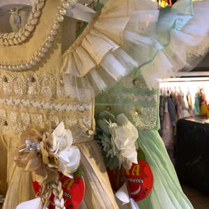 Nouvel ensemble de robes de fantaisie pour enfants pour la fête robe de bébé fille en coton de papier avec bandeau conçu pour les enfants - Product Image 5