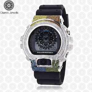 Reloj de Lujo para Hombre Charm Jewells, Acero Inoxidable, Esfera de 40 mm, Bisel con Diamantes, Movimiento Mecánico Analógico, Resistencia al Agua de 10 Bares, con Botón de Presión - Product Image 1