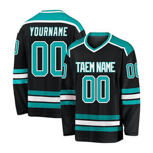 Jersey de Hockey sobre Hielo Personalizable con Diseño a Cuadros, 100% Poliéster, Talla Adulto, Color Sólido, Transpirable, con Logotipo Frontal del Equipo - Product Image 6