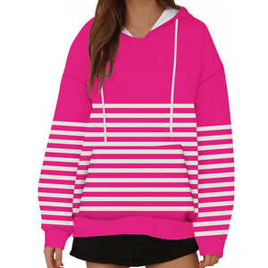 Sudaderas con Capucha de Felpa Tejida Transpirable de Alta Calidad para Mujer, Tallas Grandes, Unisex, Diseño de Logotipo Personalizado, Otoño/Primavera/Invierno - Product Image 1