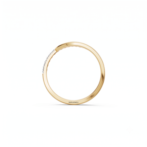 Anillo de Boda de Media Eternidad con Diamantes Cultivados en Laboratorio, Corte Trenzado Elegante, para Mujer, Oro 10K 14K 18K, Plata 925 935 - Product Image 4