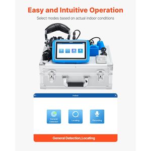 Rilevatore di perdite d'acqua per tubature interne 1Hz-10000Hz con touchscreen da 7 pollici, tester orizzontale per il rilevamento di perdite idriche domestiche - Product Image 5