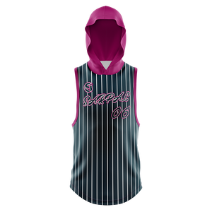 Sweat à capuche sans manches pour homme en polyester/coton de haute qualité, broderie 3D, respirant, streetwear personnalisé, hiver - Product Image 1