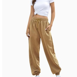 Breathable Custom <b>Women's</b> <b>Fleece</b> Sweatpants 100% Cotton Loose New Style Jogger <b>Women's</b> Pants & <b>Trousers</b> - Product Image 3