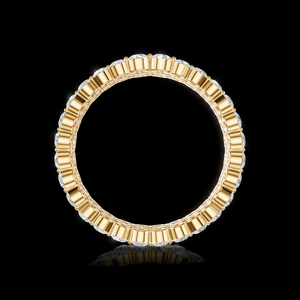 Bague de fiançailles pour femme en diamant brillant cultivé en laboratoire Aurum, couleur E, certifiée EGL, plaqué argent 925, ethnique - Product Image 3