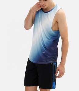 Summer Fashion Custom Tank Top for Gym Workouts Knitted Sublimation Design for Bodybuilding Fitness <b>Running</b> Plus Size <b>Singlet</b> - Product Image 2