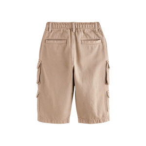Pantalon Cargo Garçon en Toile Respirant 100% Coton Biologique Coupe Ample Taille Moyenne Couleur Unie Idéal Été - Product Image 4