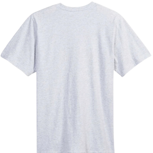 Camiseta de Hombre de Peso Medio, Color Gris Jaspeado, Algodón Premium, Manga Corta, Cómoda, Transpirable, Informal, Lisa - Product Image 2