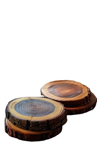 ARTISANS Ensemble de sous-verres en résine époxy de qualité avec effet océan Dessous de verre décoratifs carrés ronds en résine époxy par Craftsy Hom - Product Image 2