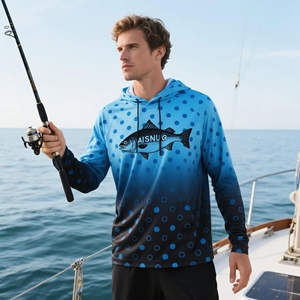 Men's <b>Protective</b> Fishing Clothes Long <b>Sleeve</b> Camouflage Fishing Shirt Customized High Performance Quick Dry Fishing Hoodie - Product Image 2