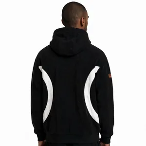 เสื้อฮู้ดดี้ทรงบ็อกซี่โอเวอร์ไซส์ รุ่น Custom Polar Fleece Moto Racing Wave Panel Horse Crest Fire Horse 2026 - Product Image 2