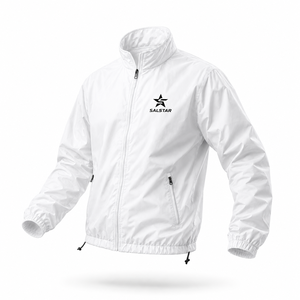 Custom High Quality <b>Men</b>’s Sports Track <b>Jacket</b> Full Zip Windbreaker Training <b>White</b> <b>Jacket</b> Polyester Athletic Teamwear <b>Jacket</b> - Product Image 1