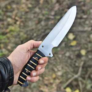 Cuchillo de Supervivencia para Caza y Camping, Hoja Fija de Acero al Carbono de Grado Industrial de Alta Calidad, Punta Caída, Afilado Extremo, 12 OEM, Marca UA Supplies - Product Image 3