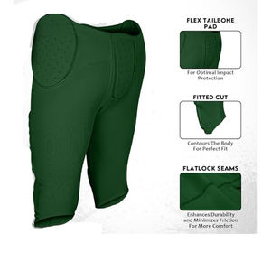Pantalones de fútbol americano ajustables, ligeros, con cintura con botones, pantalones de fútbol americano, ropa deportiva, fáciles de usar, cómodos - Product Image 6