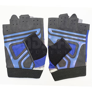 Gants de musculation professionnels bleus et noirs avec rembourrage amélioré de la paume |   Poignée antidérapante de qualité supérieure pour un équipement de musculation ultime - Product Image 2