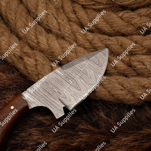 Cuchillo utilitario EDC multiusos de supervivencia de 6 pulgadas de acero de Damasco de alta calidad con mango de palisandro, personalizable al por mayor - Product Image 4