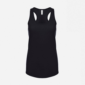 <b>Women's</b> <b>Black</b> Scoop Neck <b>Tank</b> <b>Top</b> Minimalist Solid Color Breathable Regular Length <b>Women's</b> <b>Tank</b> <b>Top</b> Wholesale OEM ODM Supplier - Product Image 3