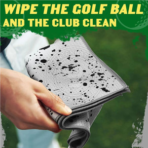 ผ้าขนหนูวาฟเฟิลสำหรับกอล์ฟ แห้งเร็ว เนื้อนุ่ม คุณภาพสูง สำหรับดูแลอุปกรณ์และการใช้งานกลางแจ้ง - Product Image 3