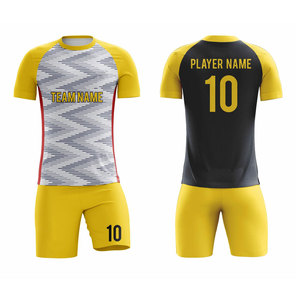 Ensemble de maillot de football imprimé bleu unisexe, manches courtes, polyester respirant, anti-UV, coupe athlétique, hiver, toutes saisons - Product Image 3