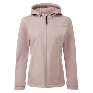 Chaqueta Softshell Rosa Personalizada para Mujer, Impermeable, con Capucha, Cierre Completo, Cortavientos para Actividades al Aire Libre, Forro Polar, Transpirable, OEM - Product Image 1