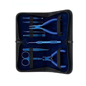 Kit d'outils professionnels pour extensions de cheveux à usage commercial : perles, pinces, outils de séparation, pinces de pose pour extensions de cheveux naturels - Product Image 3