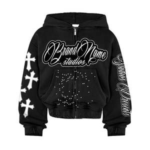 Sudadera con Capucha de Alta Calidad para Hombre, 100% Algodón, Diseño Personalizado Bordado, OEM, Corte Regular, Ecológica, Informal para Invierno - Product Image 1