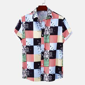 เสื้อเชิ้ตฮาวายชายหาดพิมพ์ลายดอกไม้ลำลองไซส์ใหญ่พิเศษ แขนสั้น รุ่นใหม่ ลดราคา - Product Image 5
