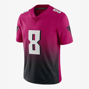 Ensemble de maillots de football américain de couleur unie pour adultes, manches courtes, 100% polyester, service OEM personnalisé disponible, séchage rapide, respirant - Product Image 1