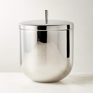 Premium Stainless Steel Ice <b>Bucket</b> Wooden Handle Beverage Chiller Bar Serving Design - Product Image 4