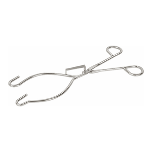 Pince de laboratoire en acier inoxydable avec 3 crochets de sécurité pour coupelles d'évaporation - Product Image 3
