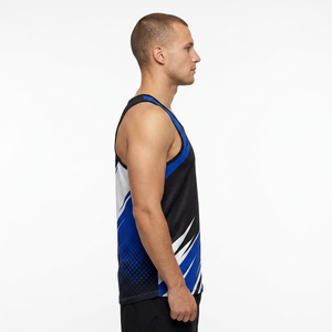 Camiseta sin mangas para hombre Storm Fit, con estampado por transferencia térmica, 100% poliéster, de secado rápido, cuello redondo, ropa deportiva para entrenamiento, 180g, no tejida. - Product Image 4